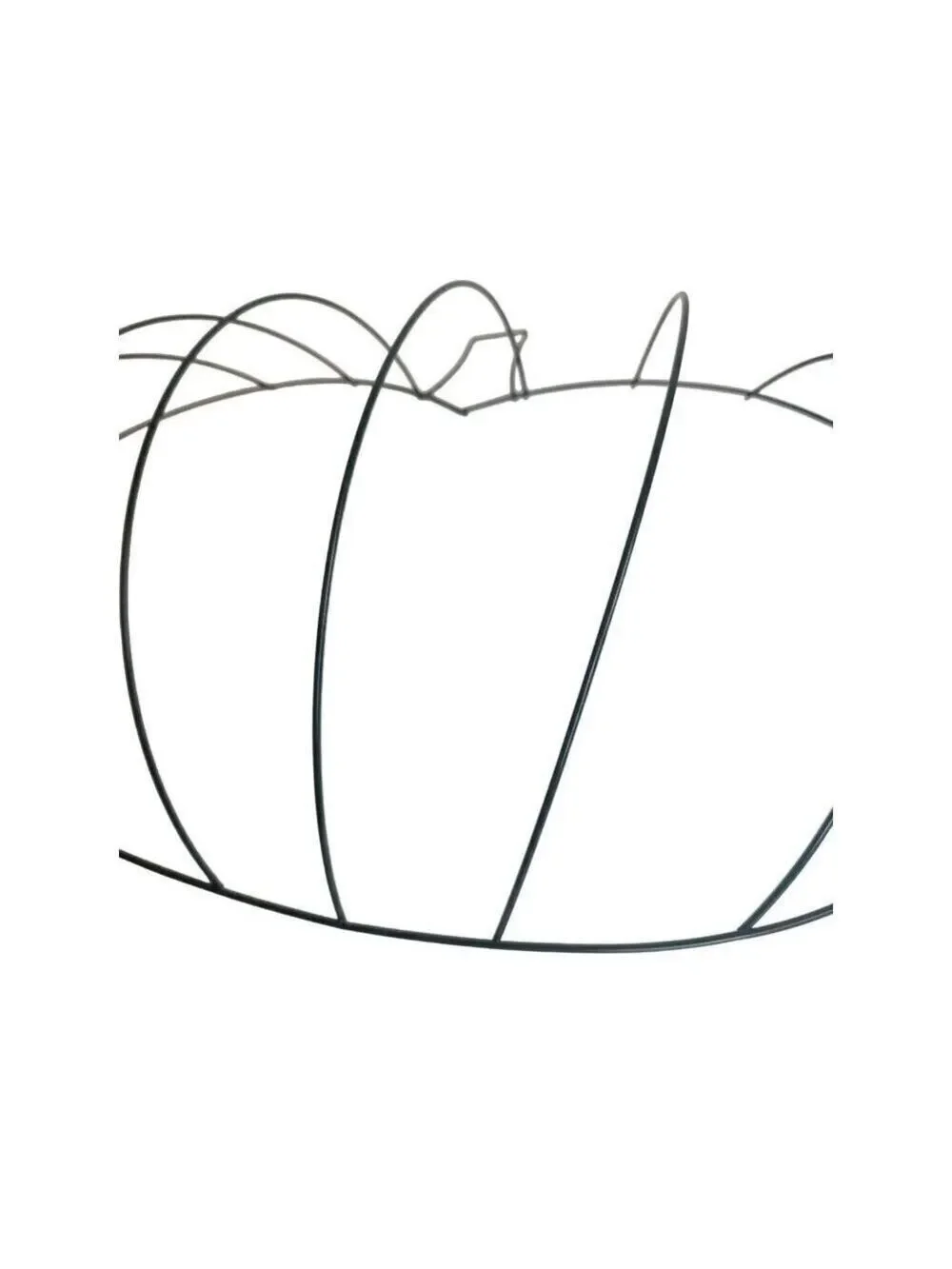 Pumpkin-Shaped Metal Wreath Form For Crafting & Home Decor  18 Inches x 13 Inche